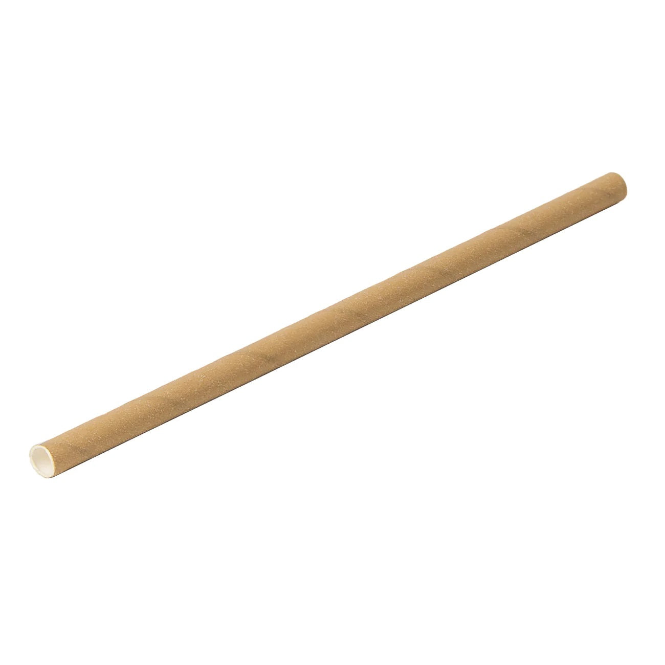 Pajita 6x150mm Papel Beige