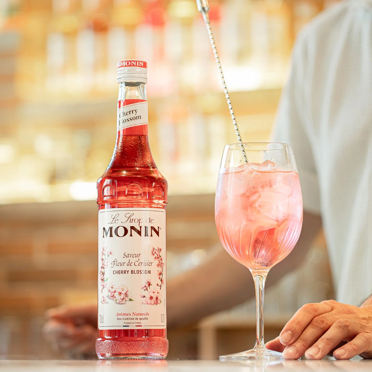 Sirope Flor de cerezo Monin 70cl - Cherry Blossom