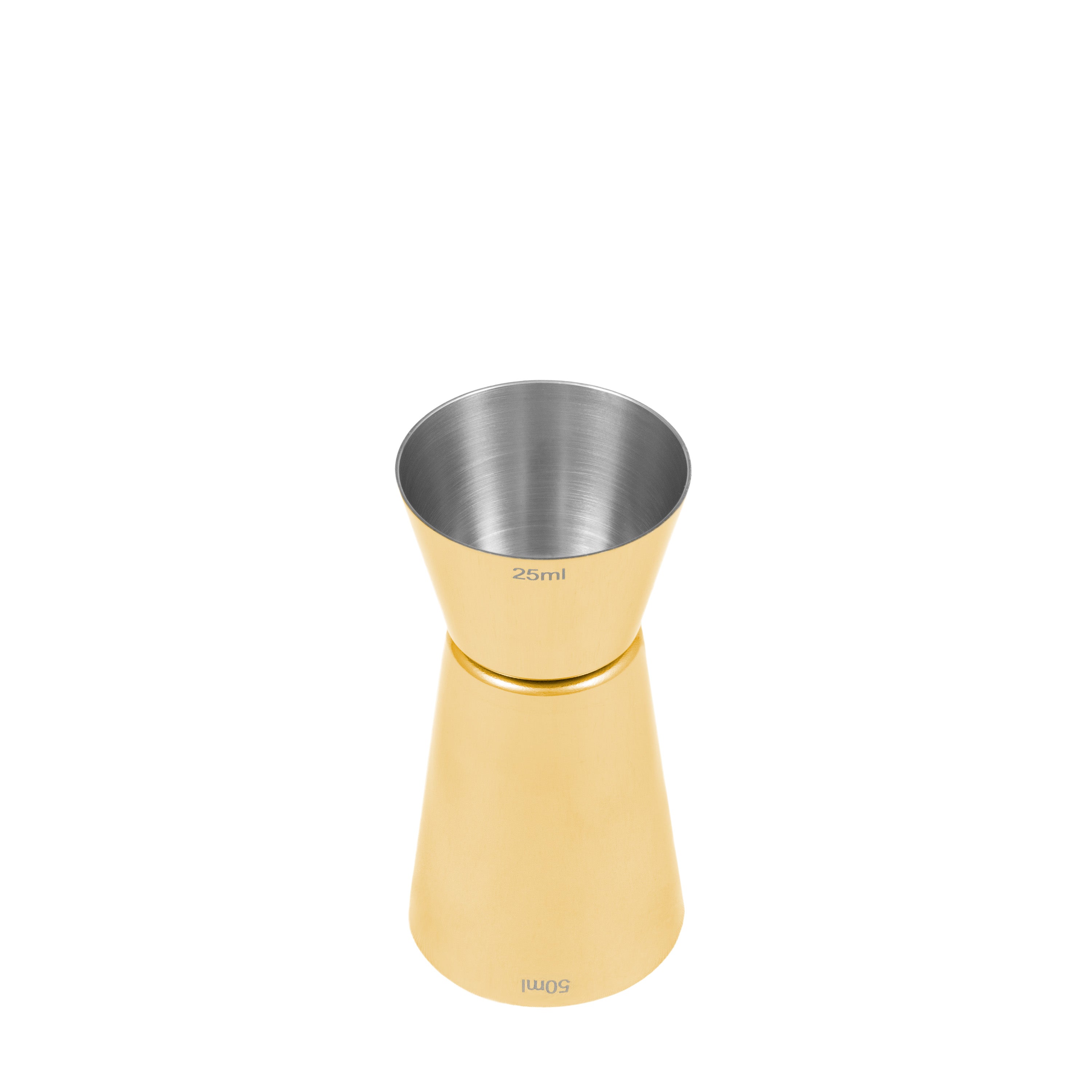 Medidor 25/50ml Dorado