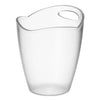 Enfriador de botellas esmerilada transparente asa
