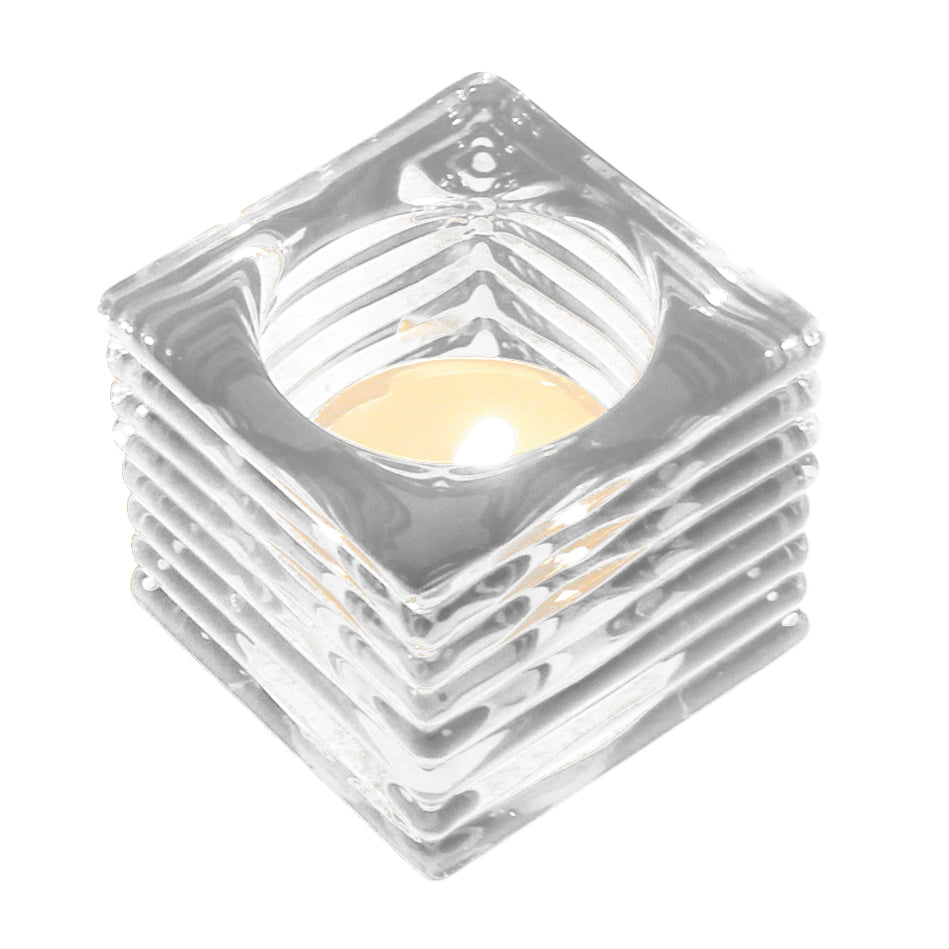 Portavelas Transparente