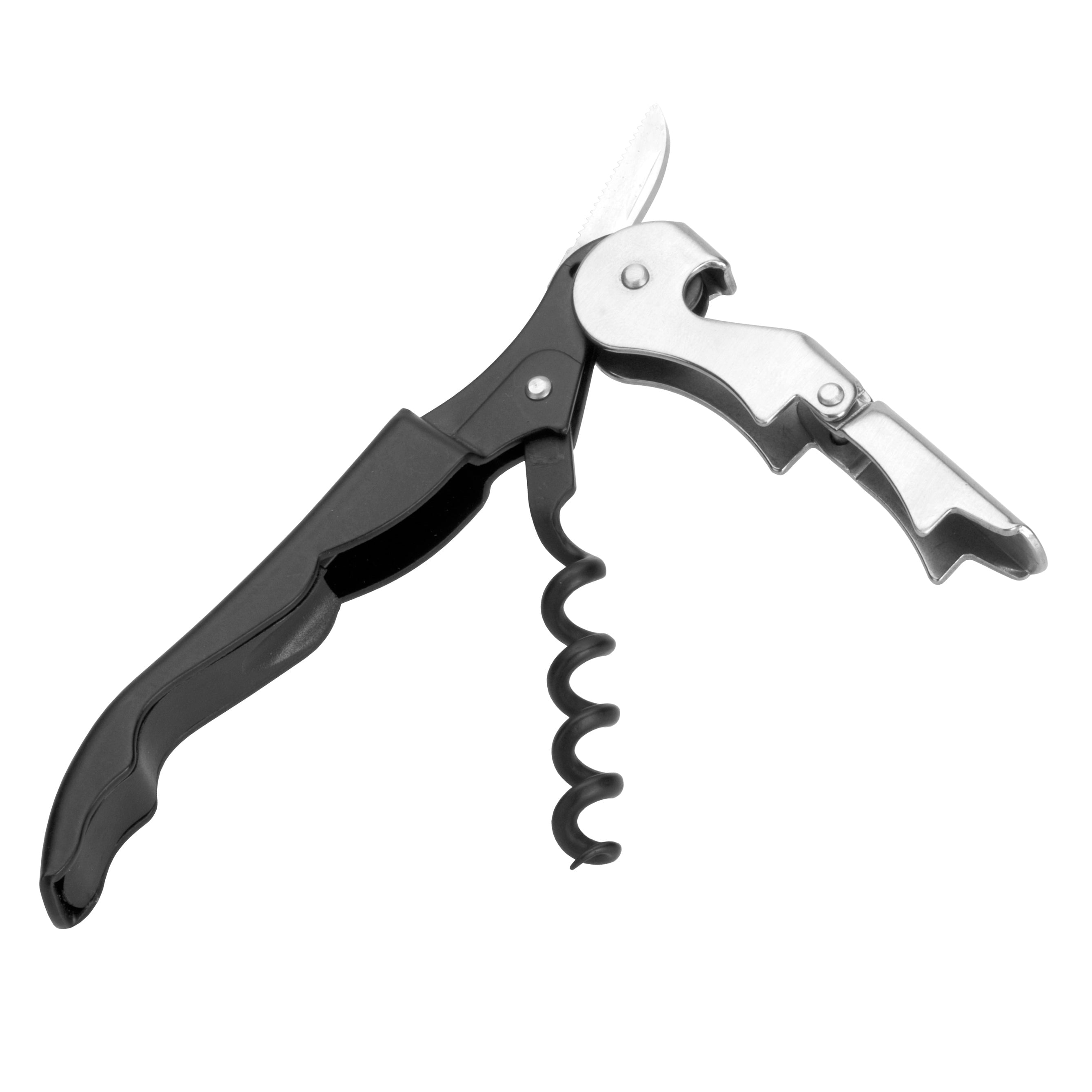 Sacacorchos con espiral de teflón negro