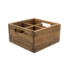 Caja de madera pequeña Marrón natural