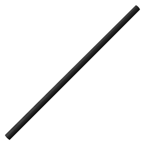 Pajita 8x250mm Papel Negra