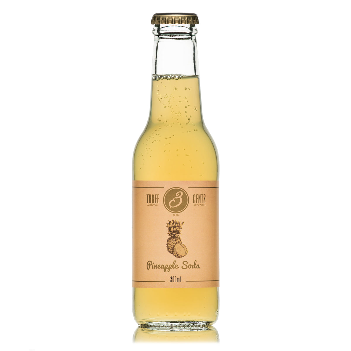 Three Cents Soda de Piña 200 ml