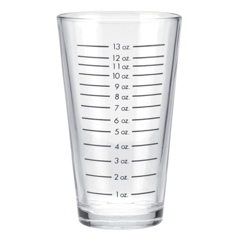 Vaso Coctelera Boston Vidrio Escalado en onzas 473ml