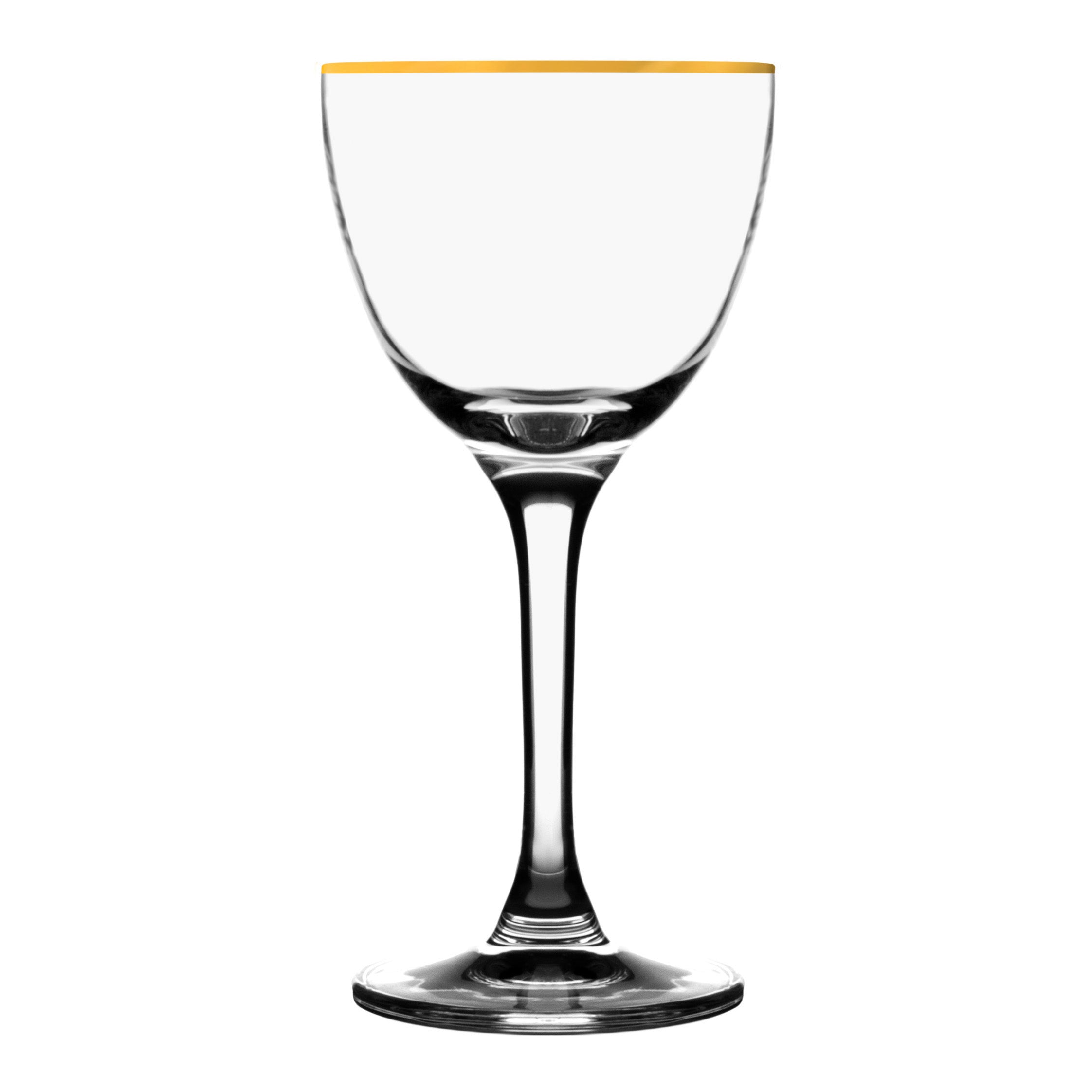 Nick & Nora Copa Gold Rim 160ml