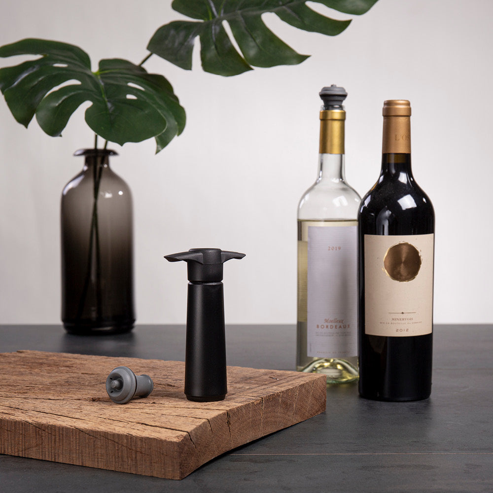 Bomba vacío Vacu-vin Negro + tapón